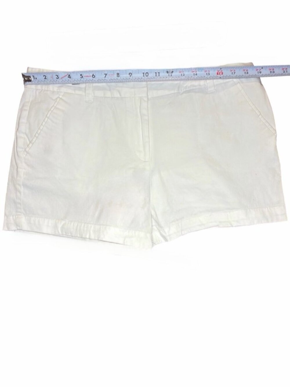 Counterparts | Size 16 | Flat Front Chino Shorts | White